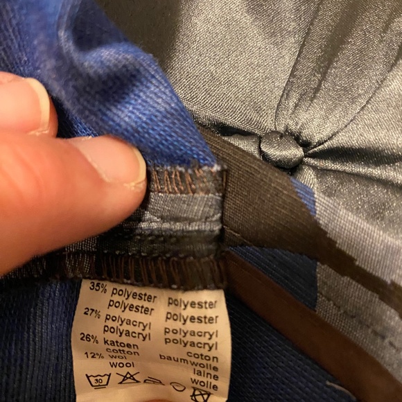 Caroline Biss skirt,  Blue/Brown/ Grey Geometric design - Picture 5 of 5